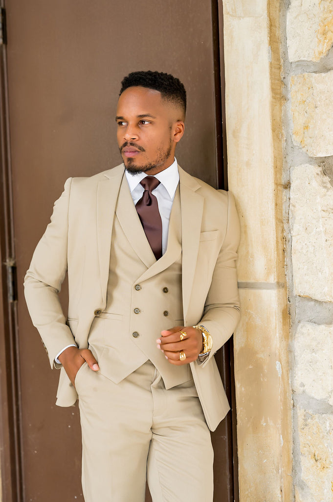 Light tan 3 piece suit