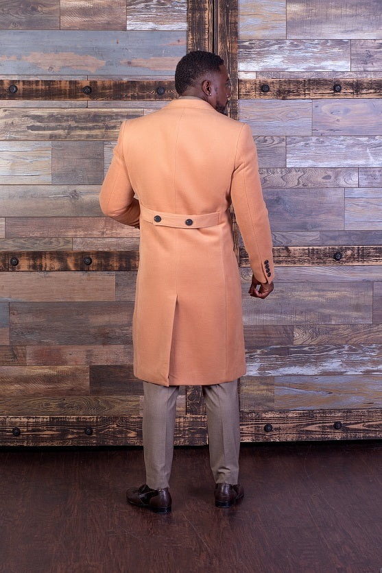 Double Breast Overcoat - Camel - Eaden Myles