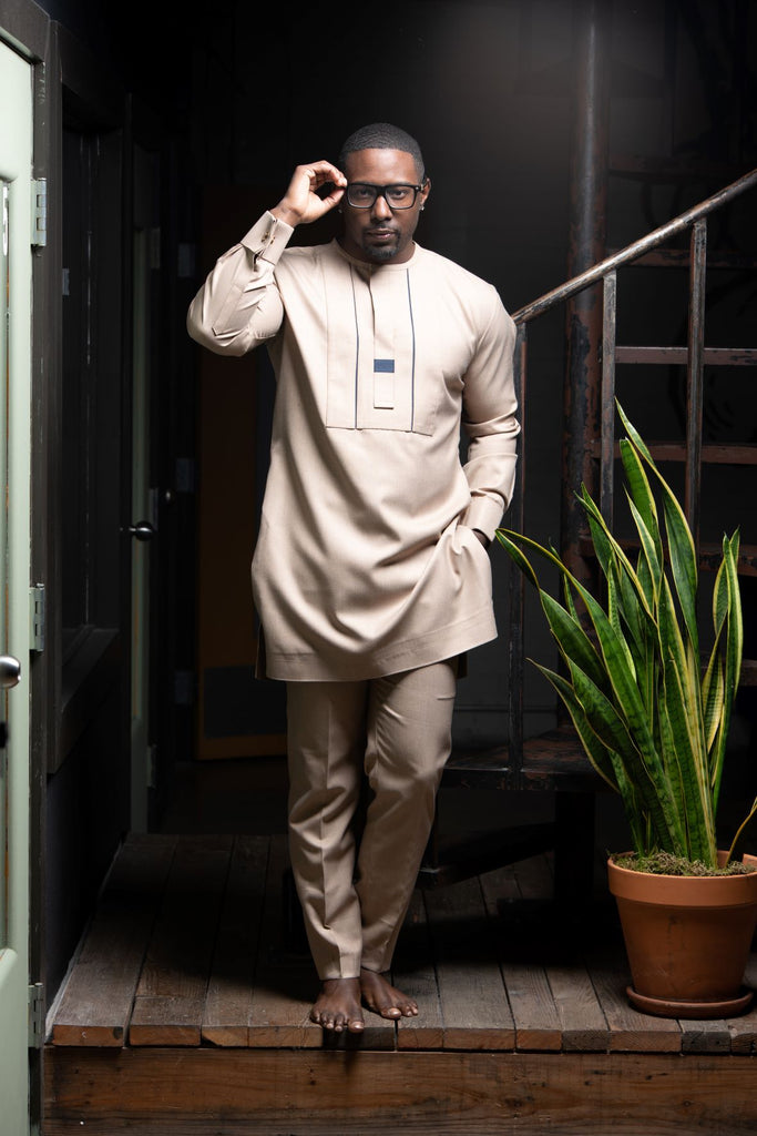 Crowned King Kaftan - Khaki - Ohene 2.4 - Eaden Myles