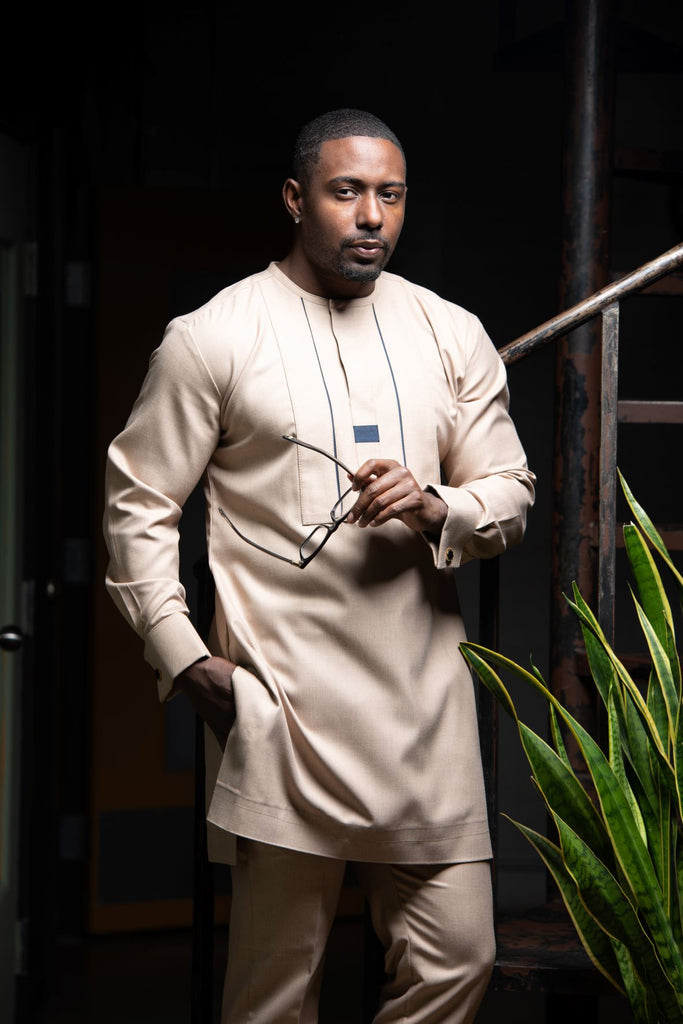 Crowned King Kaftan - Khaki - Ohene 2.4 - Eaden Myles