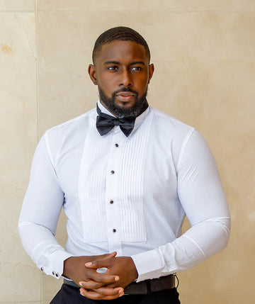 Buy Formal Tuxedo White Shirt Slim Fit Online – Eaden Myles