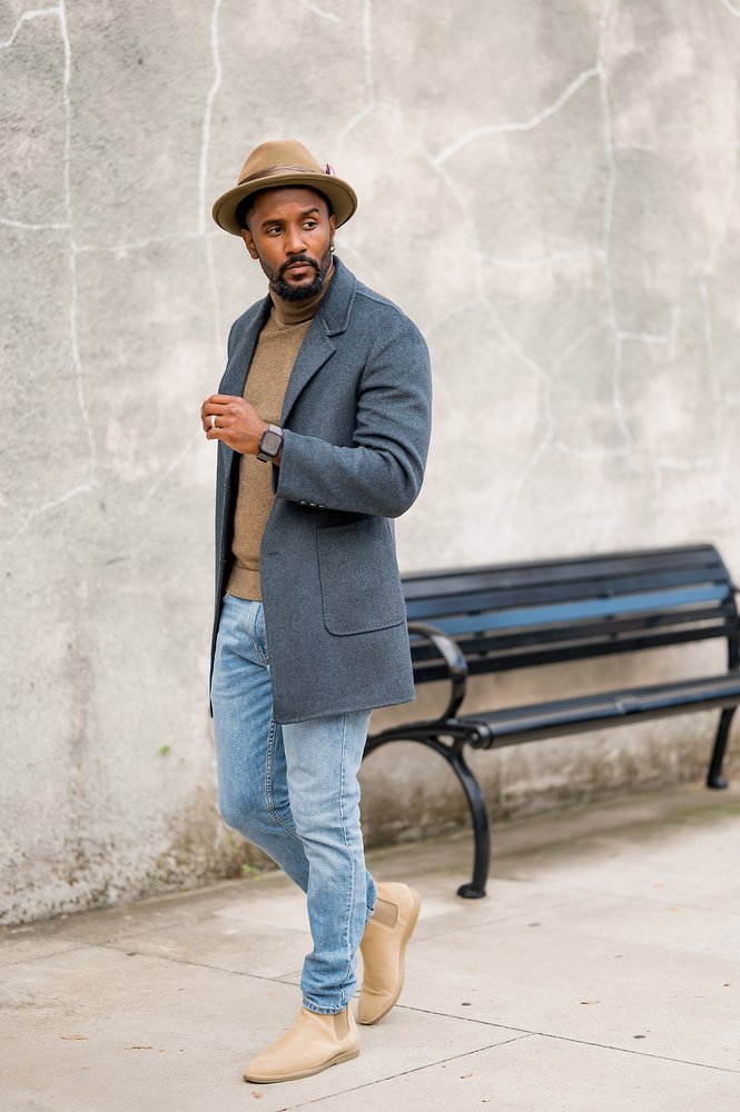 grey lap coat