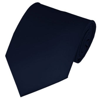 Solid Tie  - Navy - Eaden Myles