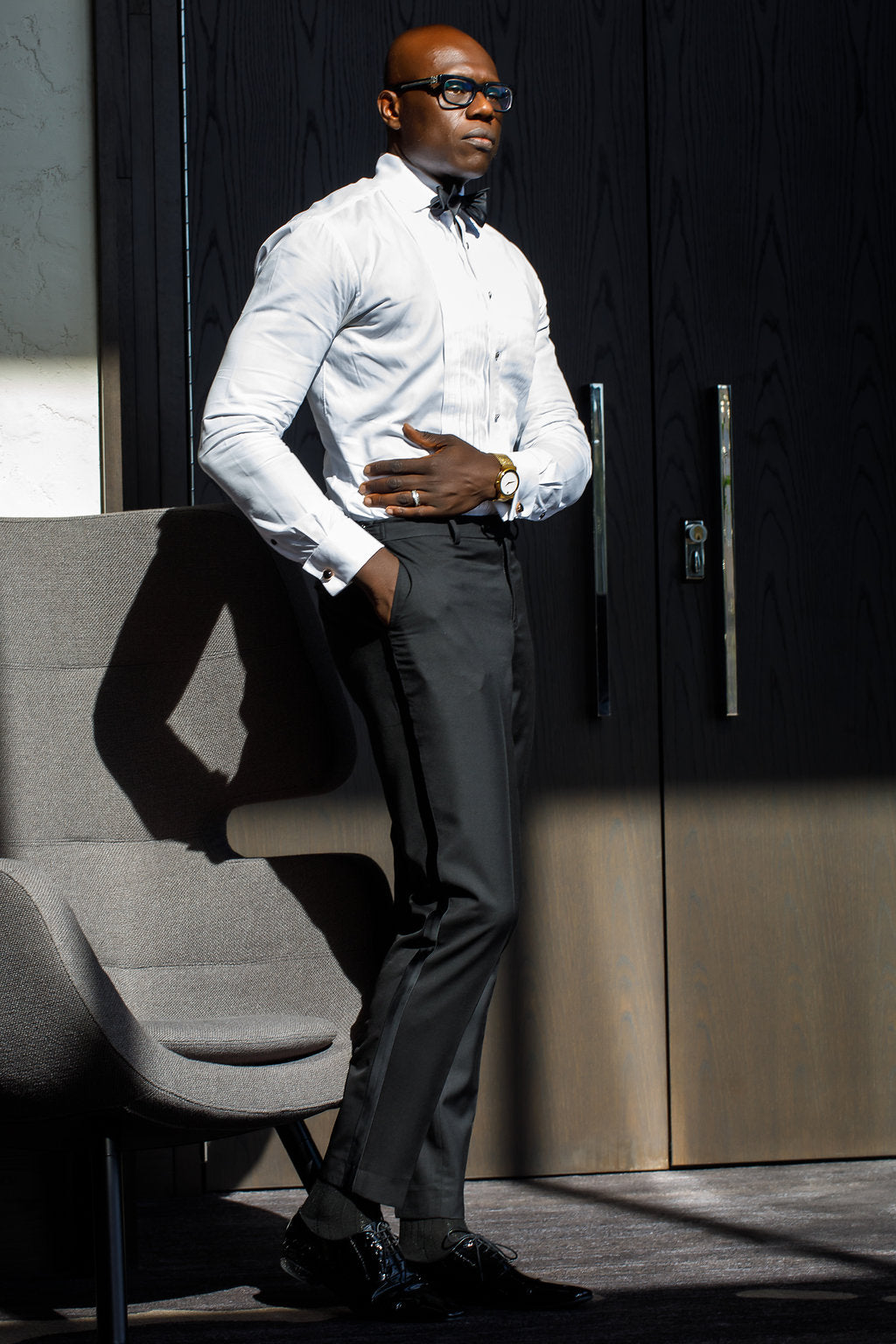 Tailored Jet Black Tuxedo pants – Eaden Myles