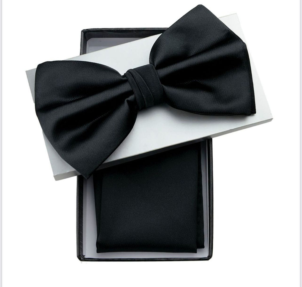 black satin standard bowtie 